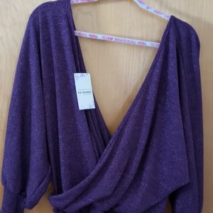 Purple sparkle sweater